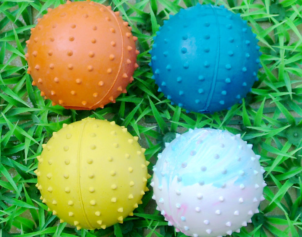 Large spikey rubber ball