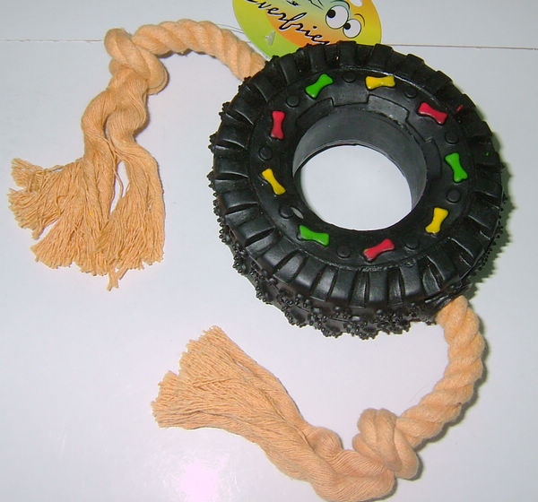 Tyre  in 2 sides rope
